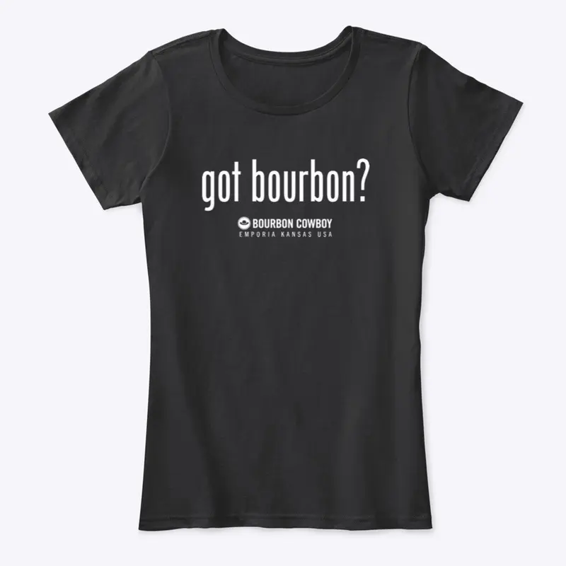 BC Got Bourbon White Print